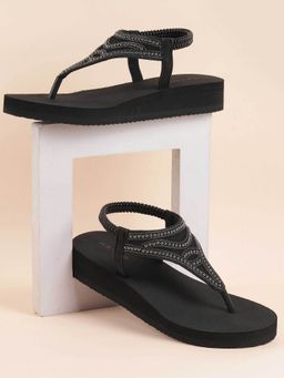 Metro - Women Black Sandals