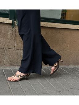 Shoe that fits you - Brown Leopard Printed Heels Sandals