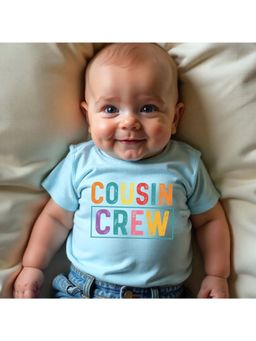 KNITROOT - Raksha Bandhan Theme Cousin Crew T-Shirt - Blue