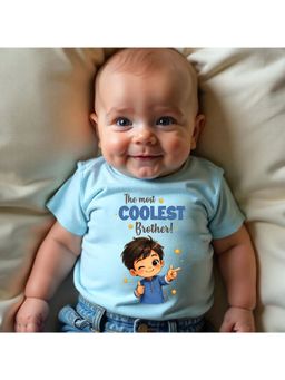 KNITROOT - Raksha Bandhan Theme The Most Coolest Brother! T-Shirt - Blue