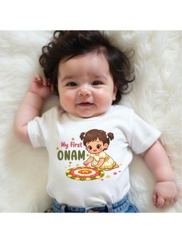 KNITROOT - My First Onam T-Shirt - White