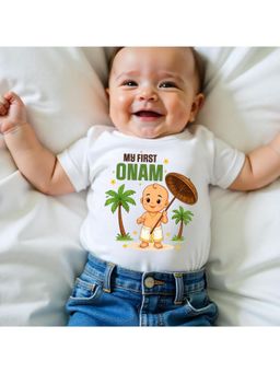KNITROOT - My First Onam T-Shirt - White