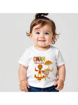 KNITROOT - Onam Ashamsakal T-Shirt - White