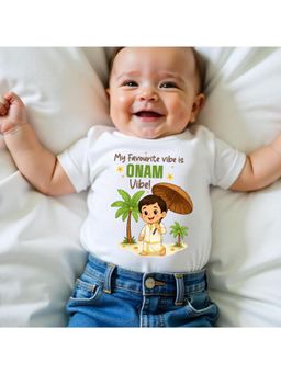 KNITROOT - My Favourite Vibe Is The Onam Vibe! T-Shirt - White