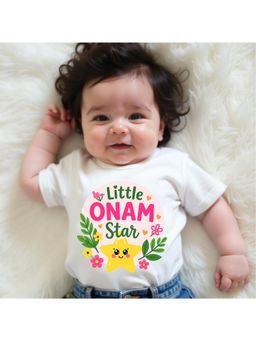 KNITROOT - Little Onam Star T-Shirt - White