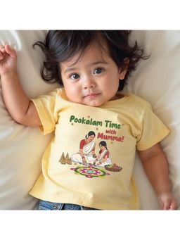 KNITROOT - Pookalam Time With Mumma T-Shirt - Yellow
