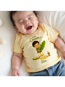 KNITROOT - Little Onam Star T-Shirt - Yellow