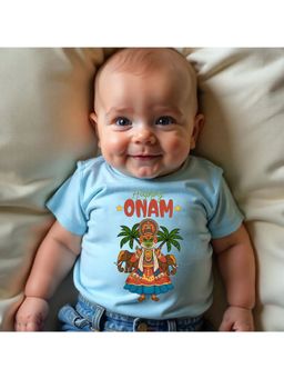 KNITROOT - Happy Onam T-Shirt - Blue