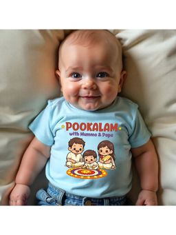 KNITROOT - Pookalam With Mumma And Papa T-Shirt - Blue