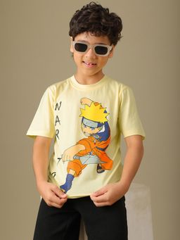 Kidsville - Official Naruto Anime Boys Printed Pure Cotton T-Shirt