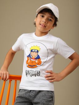 Kidsville - Official Naruto Anime Boys Foil Pure Cotton T-Shirt