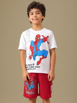 Kidsville - Official Marvel Comics Spider-Man T-Shirt And Shorts Set