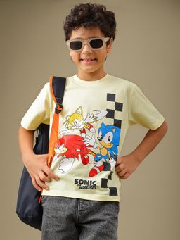 Kidsville - Official Sega Sonic The Hedgehog Pure Cotton T-Shirt