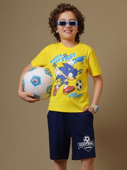 Kidsville - Official Sonic The Hedgehog T-Shirt And Shorts Set
