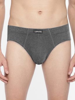 Levi's - Men Cotton 100 Ca Snug Fit Innerelastic Solid Comfort Brief Grey