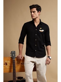 Eszett - Sunset Embroidery Black Shirt