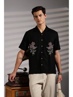 Eszett - Cross Stitch Embroidery Black Shirt