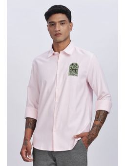 Eszett - Deer Embroidery Pink Shirt