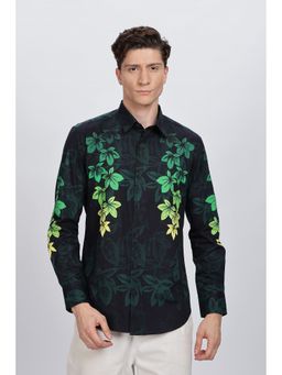 Eszett - Green Floral Full Sleeves Casual Shirt
