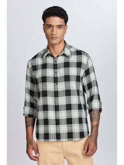 Eszett - Men Multi Color Cotton Checks Casual Shirt