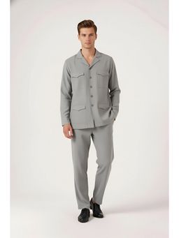HOUSE OF S - Grey Men Shirt with Pant Co-Ord