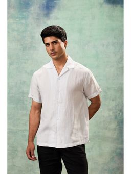 MH&Y - Ivory Half Sleeve Resort Collar Shirt