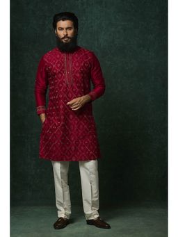 VANSHIK - Rawsilk Kurta with Pant
