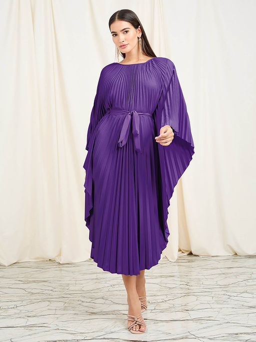 strapless open back dress Luxe Accordion Pleated Dress – HEYFANCYSTYLE