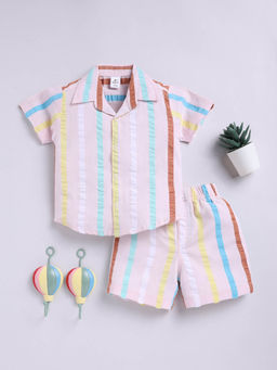 Clt.s - Kids Multi Striped Shirt and Short (Set of 2)