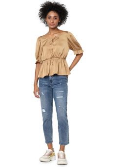 ONLY - Women Casual Wear Beige Top