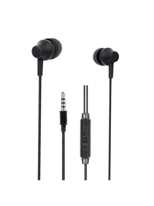 Swagme Superbass IE002 in-Ear Wired Earphones with Mic (Black)