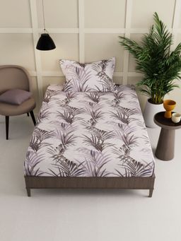 BIANCA - Extra Smooth Micro Single Bedsheet -2Pc Set Geometrical-Grey (Single)