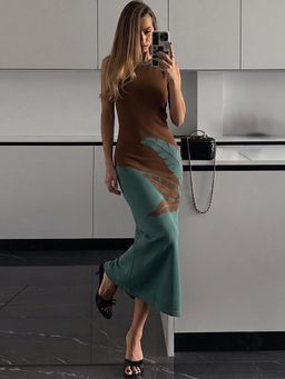 ZUMMER - Women Multi-Color Seamless Maxi Dress