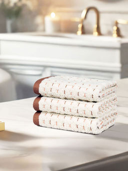 MYTRIDENT - Indulgence By The Fire Place 3-Piece Face Towel,100% Cotton, ODYSSEY (S)