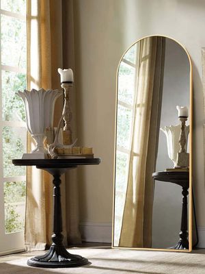 Buy The Artment Vista Frame Floor Mirror Gold Arched (59.06 Inches) Online