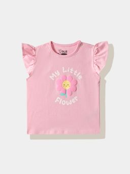R&B - Graphic Regular Girls T-Shirt Pink