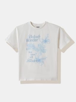 R&B - Graphic Regular Girls T-Shirt White