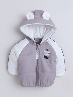 Little Kangaroos - Baby Boys Pull-On Taffeta Hooded Quilted Jacket Multi-Color