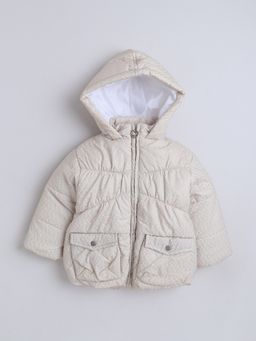 Little Kangaroos - Girls Tafeta Quilted Jacket Brown