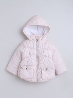 Little Kangaroos - Girls Tafeta Quilted Jacket Pink