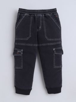 Little Kangaroos - Boys Elasticated Denim Jeans Black