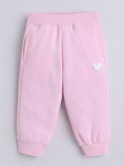 Little Kangaroos - Girls One-Sided Brushed Joggers Pink