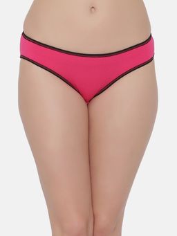 Clovia - Low Waist Bikini Panty In Pink Cotton