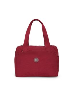 Baomi - CRINKLE Range Dark Red Color Soft Case Nylon Handbag