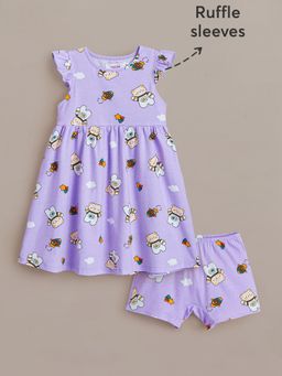 Hopscotch - Teddy Bear Picnic Dress with Panty