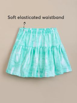 Hopscotch - Mint Swirl Tie-Dye Skirt