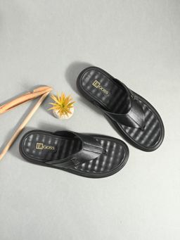 EGOSS - Men Black Flipflops