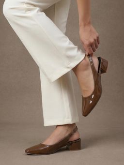 JODYHUB - Women Brown Block Heels