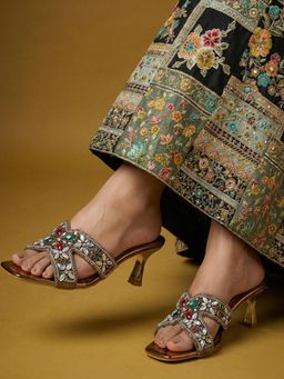 JODYHUB - Women Copper Stiletto Heels