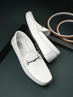 EGOSS - Men White Loafers